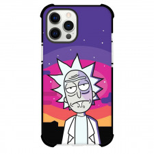 Rick And Morty Rick Sanchez Phone Case For iPhone Samsung Galaxy Pixel OnePlus Vivo Xiaomi Asus Sony Motorola Nokia - Rick Sanchez Standing On Sunset Background
