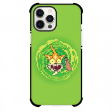 Rick And Morty Squanchy Phone Case For iPhone Samsung Galaxy Pixel OnePlus Vivo Xiaomi Asus Sony Motorola Nokia - Squanchy Inside the Portal On Green Background