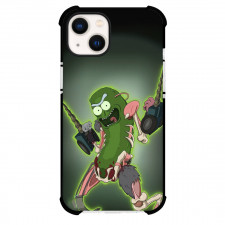 Rick And Morty Squanchy Phone Case For iPhone Samsung Galaxy Pixel OnePlus Vivo Xiaomi Asus Sony Motorola Nokia - Squanchy The Party Animal Illustration Art On Green Background
