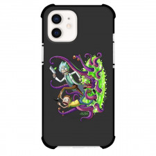 Rick And Morty Phone Case For iPhone Samsung Galaxy Pixel OnePlus Vivo Xiaomi Asus Sony Motorola Nokia - Rick and Morty Alien Tentacles Sticker On Black Background