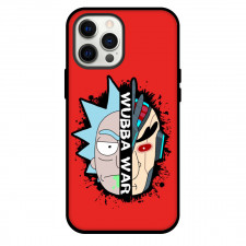 Rick And Morty Phone Case For iPhone Samsung Galaxy Pixel OnePlus Vivo Xiaomi Asus Sony Motorola Nokia - Rick And Morty Wubba War Avatar Illustration Art On Red Background