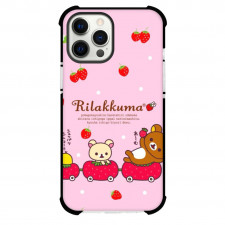 Rilakkuma Case For iPhone Samsung Galaxy Pixel OnePlus Vivo Xiaomi Asus Sony Motorola Nokia - Characters Riding on a Strawberry Car