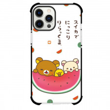 Rilakkuma Case For iPhone Samsung Galaxy Pixel OnePlus Vivo Xiaomi Asus Sony Motorola Nokia - Rilakkuma Eating Big Watermelon