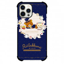 Rilakkuma Case For iPhone Samsung Galaxy Pixel OnePlus Vivo Xiaomi Asus Sony Motorola Nokia - Rilakkuma and Korilakkuma Chilling with his Coffee Blue Background