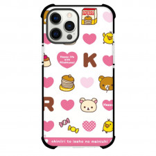 Rilakkuma Case For iPhone Samsung Galaxy Pixel OnePlus Vivo Xiaomi Asus Sony Motorola Nokia - Pink Heart Pattern Art