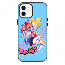 River City Girls Kyoko Phone Case For iPhone Samsung Galaxy Pixel OnePlus Vivo Xiaomi Asus Sony Motorola Nokia - Kyoko Drawing Art On Sky Blue Poster