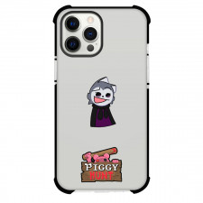 Roblox Piggy Willow Phone Case For iPhone And Samsung Galaxy Devices - Piggy Willow Smiling Cartoon Art Sticker