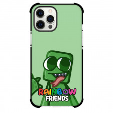 Roblox Rainbow Friends Green Phone Case For iPhone And Samsung Galaxy Devices - Rainbow Friends Green Portrait Cartoon Art On Green Background
