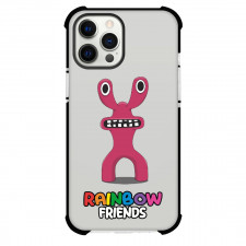 Roblox Rainbow Friends Pink Phone Case For iPhone And Samsung Galaxy Devices - Rainbow Friends Pink Portrait Cartoon Art Sticker