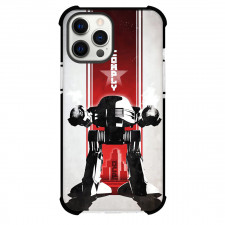 Robocop Phone Case For iPhone Samsung Galaxy Pixel OnePlus Vivo Xiaomi Asus Sony Motorola Nokia - Robocop Black Robot Fire his Weapon on Red and Grey Background