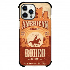 Rodeo Cowboy Phone Case For iPhone Samsung Galaxy Pixel OnePlus Vivo Xiaomi Asus Sony Motorola Nokia - Cowboy Retro American Show Poster