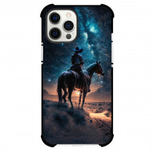 Rodeo Cowboy Phone Case For iPhone Samsung Galaxy Pixel OnePlus Vivo Xiaomi Asus Sony Motorola Nokia - Cowboy Riding Horse With Galaxy Sky