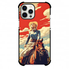 Rodeo Cowgirl Phone Case For iPhone Samsung Galaxy Pixel OnePlus Vivo Xiaomi Asus Sony Motorola Nokia - Cowgirl Horseback Prairie