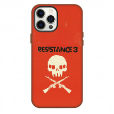 Resistance Phone Case For iPhone Samsung Galaxy Pixel OnePlus Vivo Xiaomi Asus Sony Motorola Nokia - Resistance Skull Orange Grunge Series Poster