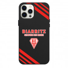Biarritz Olympique Pays Basque Phone Case For iPhone Samsung Galaxy Pixel OnePlus Vivo Xiaomi Asus Sony Motorola Nokia - Large Logo With Stripe