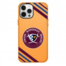 Union Bordeaux Begles Phone Case For iPhone Samsung Galaxy Pixel OnePlus Vivo Xiaomi Asus Sony Motorola Nokia - Large Logo With Stripe