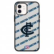 Carlton Football Club Phone Case For iPhone and Samsung Galaxy Devices - Carlton Football Club Medley Monogram Wordmark