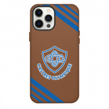 Castres Olympique Phone Case For iPhone Samsung Galaxy Pixel OnePlus Vivo Xiaomi Asus Sony Motorola Nokia - Large Logo With Stripe