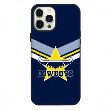 North Queensland Cowboys Rugby League Football Club Phone Case For iPhone Samsung Galaxy Pixel OnePlus Vivo Xiaomi Asus Sony Motorola Nokia - Logo Blue Yellow Line Background
