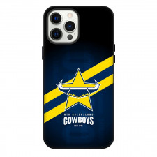 North Queensland Cowboys Rugby League Football Club Phone Case For iPhone Samsung Galaxy Pixel OnePlus Vivo Xiaomi Asus Sony Motorola Nokia - Logo Blue Yellow Stripe Poster