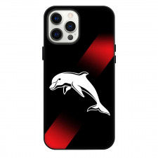 Dolphins Rugby NRL Phone Case For iPhone Samsung Galaxy Pixel OnePlus Vivo Xiaomi Asus Sony Motorola Nokia - Logo Red And Black Background