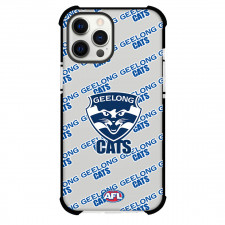 Geelong Cats Football Club Phone Case For iPhone and Samsung Galaxy Devices - Geelong Football Club Medley Monogram Wordmark