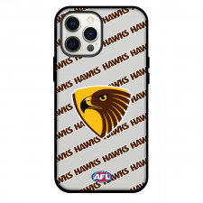 Hawthorn Football Club Phone Case For iPhone and Samsung Galaxy Devices - Hawthorn Football Club Medley Monogram Wordmark