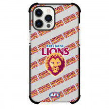 Brisbane Lions Football Club Phone Case For iPhone and Samsung Galaxy Devices - Brisbane Football Club Medley Monogram Wordmark