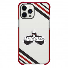 Hawkes Bay Magpies Phone Case For iPhone Samsung Galaxy Pixel OnePlus Vivo Xiaomi Asus Sony Motorola Nokia - Large Logo With Stripe