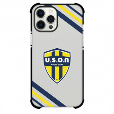 USON Nevers Phone Case For iPhone Samsung Galaxy Pixel OnePlus Vivo Xiaomi Asus Sony Motorola Nokia - Large Logo With Stripe