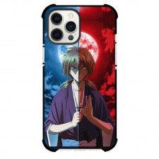 Rurouni Kenshin Kenshin Himura Phone Case For iPhone Samsung Galaxy Pixel OnePlus Vivo Xiaomi Asus Sony Motorola Nokia - Kenshin Himura Blue and Red Half