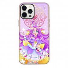 Star Detective Precure Akechi Anna Phone Case For iPhone Samsung Galaxy Pixel OnePlus Vivo Xiaomi Asus Sony Motorola Nokia - Akechi Anna Smiling Portrait Mandala Pink Background