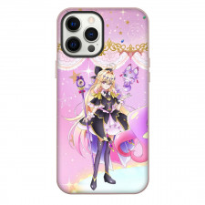 Star Detective Precure Moria Luluka Phone Case For iPhone Samsung Galaxy Pixel OnePlus Vivo Xiaomi Asus Sony Motorola Nokia - Moria Luluka Staff Fierce Pink Portrait Poster