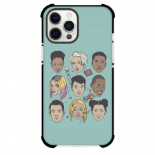 Sex Education Phone Case For iPhone and Samsung Galaxy Devices - Sex Education Character Avatar On Cyan Background