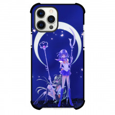 Sailor Moon Pluto Phone Case For iPhone Samsung Galaxy Pixel OnePlus Vivo Xiaomi Asus Sony Motorola Nokia - Pluto & Saturn have her Magic Stick with Moon and Blue Background