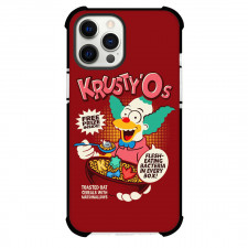 The Simpsons Krusty The Clown Phone Case For iPhone and Samsung Galaxy Devices - Krusty The Clown Eating Oat On Red Background
