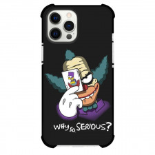 The Simpsons Krusty The Clown Phone Case For iPhone and Samsung Galaxy Devices - Krusty The Clown Holding Card Why So Serious