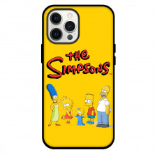 The Simpsons Phone Case For iPhone and Samsung Galaxy Devices - The Simpsons Poster Yellow Background