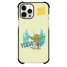Star Wars Young Jedi Adventures Yoda Phone Case For iPhone And Samsung Galaxy - Yoda Standing On Lime Green Background