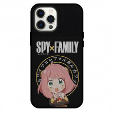 Spy X Family Anya Forger Phone Case For iPhone and Samsung Galaxy Devices - Anya Forger Portrait On Black Background