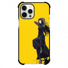 Sakamoto Days Osaragi Phone Case For iPhone Samsung Galaxy Pixel OnePlus Vivo Xiaomi Asus Sony Motorola Nokia - Osaragi Standing On Yellow Background