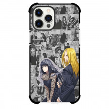 Sakamoto Days Osaragi And Shishiba Phone Case For iPhone Samsung Galaxy Pixel OnePlus Vivo Xiaomi Asus Sony Motorola Nokia - Osaragi And Shishiba On Grayscale Comic Book Background