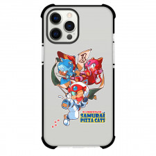 Samurai Pizza Cats Phone Case For iPhone Samsung Galaxy Pixel OnePlus Vivo Xiaomi Asus Sony Motorola Nokia - Samurai Pizza Cats Official FanBook Illustration Art Sticker