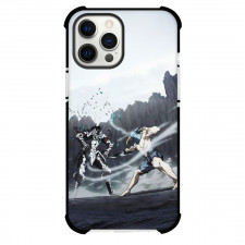 Shangri-La Frontier Sunraku Phone Case For iPhone Samsung Galaxy Pixel OnePlus Vivo Xiaomi Asus Sony Motorola Nokia - Sunraku Vs Wazaemon Fighting in the Canyon