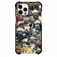 Shaun The Sheep Phone Case For iPhone Samsung Galaxy Pixel OnePlus Vivo Xiaomi Asus Sony Motorola Nokia - Shaun The Sheep Faces Collage Poster