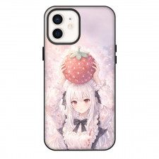 SHIBOYUGI Playing Death Games to Put Food On The Table Yuki Phone Case For iPhone Samsung Galaxy Pixel OnePlus Vivo Xiaomi Asus Sony Motorola Nokia - Yuki Holding Strawberry On Head Anime Art Poster