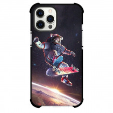 Skateboarding Case For iPhone Samsung Galaxy Pixel OnePlus Vivo Xiaomi Asus Sony Motorola Nokia - Astronaut Skateboarding In Space Illustration