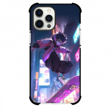 Skateboarding Case For iPhone Samsung Galaxy Pixel OnePlus Vivo Xiaomi Asus Sony Motorola Nokia - Skateboarding In City Anime Art Style