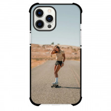 Skateboarding Case For iPhone Samsung Galaxy Pixel OnePlus Vivo Xiaomi Asus Sony Motorola Nokia - Skateboarding On Desert Illustration