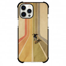 Skateboarding Case For iPhone Samsung Galaxy Pixel OnePlus Vivo Xiaomi Asus Sony Motorola Nokia - Skateboarding On Rainbow Illustration